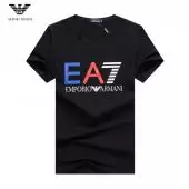 t-shirt giorgio armani rainbow ea7 black